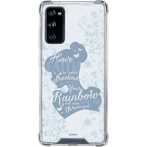 Disney Cinderella Faith In Your Dreams Silhouette Galaxy S20 FE Clear Case
